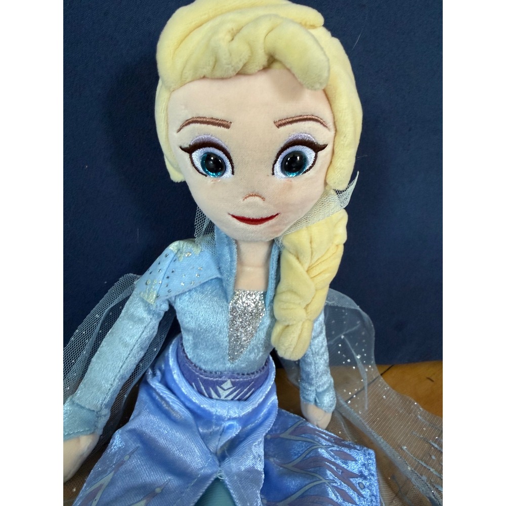 Ty Beanie Baby Disney Sparkle Princess Elsa Frozen 17" Elsa Plush Stuffed - Picture 2 of 5